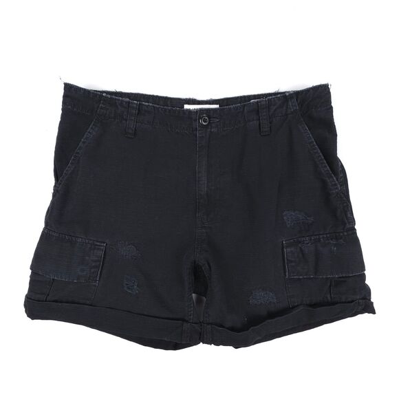 RE/DONE 90s Distressed Cargo Shorts Washed Black Y2k Grunge Skate Streetwear 28 - Picture 1 of 8